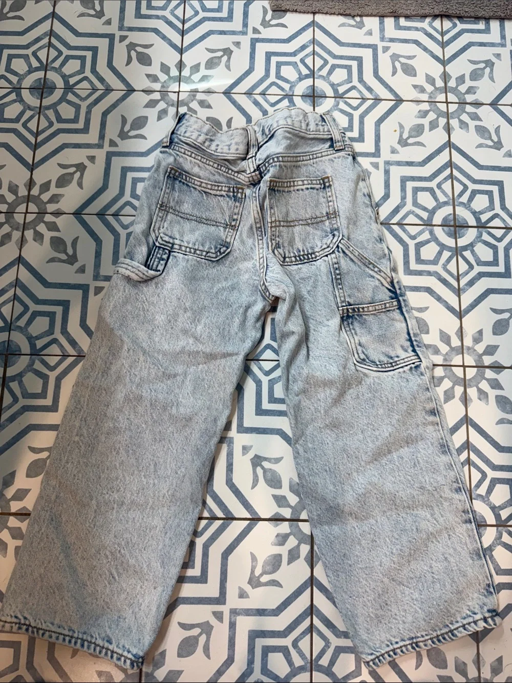 Old Navy Light Blue Wide Leg Kids Jeans